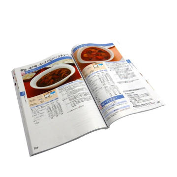 China Factory Printing Promotion Softcover Book Cooking Menu